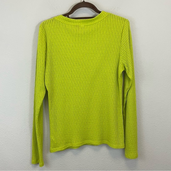 Anthropologie Pilcro Sheer Layering Long Sleeve Top Size Large - Picture 7 of 10